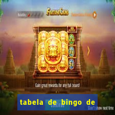 tabela de bingo de 1 a 100